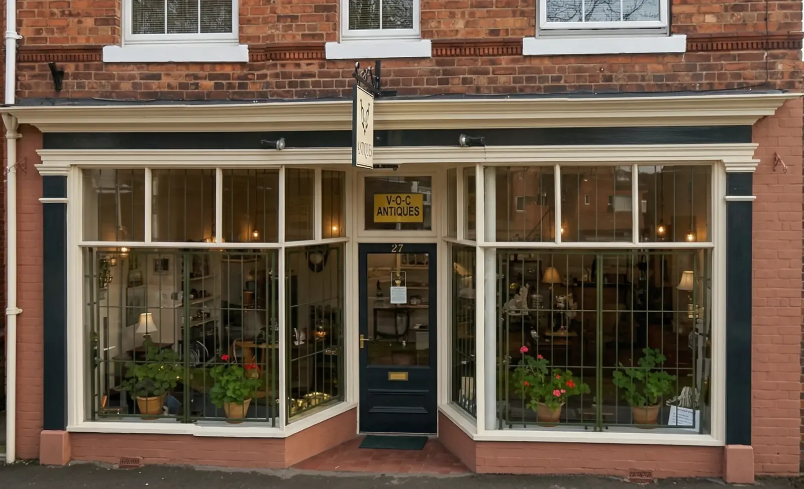 The VOC Antiques shop on Witham Road